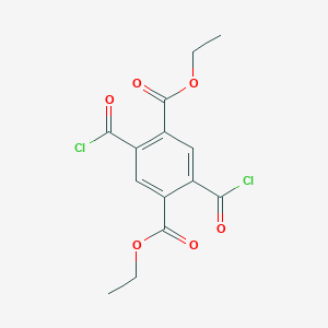 molecular formula C14H12Cl2O6 B14732616 Diethyl 2,5-bis(chlorocarbonyl)benzene-1,4-dicarboxylate CAS No. 6423-33-2