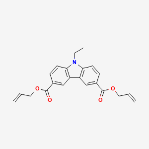 molecular formula C22H21NO4 B14732666 Diprop-2-en-1-yl 9-ethyl-9H-carbazole-3,6-dicarboxylate CAS No. 5492-92-2