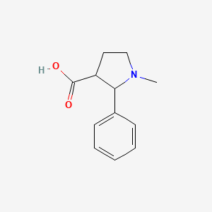 1-Methyl-2-phenylpyrrolidine-3-carboxylic acid