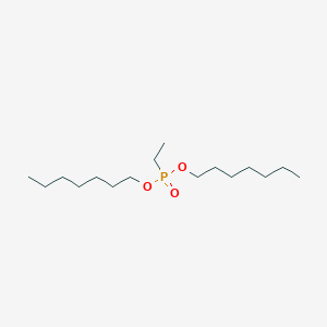 molecular formula C16H35O3P B14732680 Diheptyl ethylphosphonate CAS No. 6163-81-1