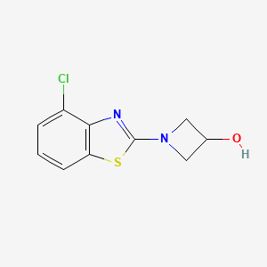 molecular formula C10H9ClN2OS B1473269 1-(4-Chlorobenzo[d]thiazol-2-yl)azetidin-3-ol CAS No. 1421498-46-5