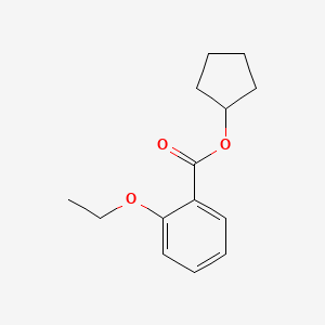 molecular formula C14H18O3 B14732697 Cyclopentyl 2-ethoxybenzoate CAS No. 5421-16-9