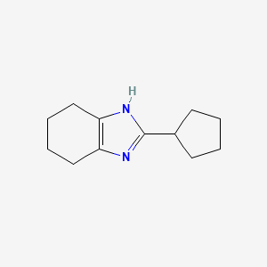 molecular formula C12H18N2 B1473270 2-cyclopentyl-4,5,6,7-tetrahydro-1H-benzimidazole CAS No. 1428233-52-6