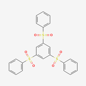 molecular formula C24H18O6S3 B14732706 Benzene, 1,3,5-tris(phenylsulfonyl)- CAS No. 6461-84-3