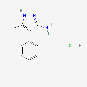 3-methyl-4-(4-methylphenyl)-1H-pyrazol-5-amine hydrochloride