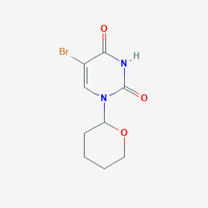 molecular formula C9H11BrN2O3 B14732713 5-Bromo-1-(tetrahydro-2h-pyran-2-yl)pyrimidine-2,4(1h,3h)-dione CAS No. 5580-89-2