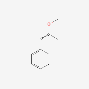 molecular formula C10H12O B14732729 Benzene, (2-methoxy-1-propenyl)- CAS No. 10573-32-7