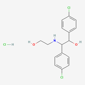 molecular formula C16H18Cl3NO2 B14732739 1,2'-Iminodiethanol, hydrochloride CAS No. 5411-95-0