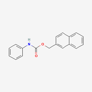 molecular formula C18H15NO2 B14732773 naphthalen-2-ylmethyl N-phenylcarbamate CAS No. 6954-76-3