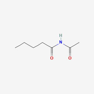 molecular formula C7H13NO2 B14732784 N-Acetylpentanamide CAS No. 10601-69-1