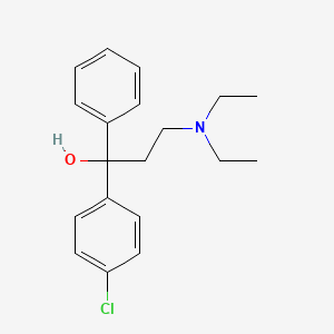 molecular formula C19H24ClNO B14732790 1-(4-Chlorophenyl)-3-(diethylamino)-1-phenylpropan-1-ol CAS No. 5770-84-3
