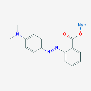 molecular formula C15H14N3NaO2 B147328 Benzoic acid, 2-[[4-(dimethylamino)phenyl]azo]-, sodium salt CAS No. 845-10-3