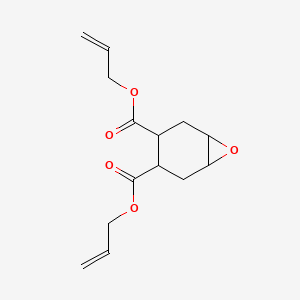 molecular formula C14H18O5 B14732800 Diallyl 7-oxabicyclo(4.1.0)heptane-3,4-dicarboxylate CAS No. 5460-98-0