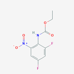 molecular formula C9H8F2N2O4 B14732810 Ethyl (2,4-difluoro-6-nitrophenyl)carbamate CAS No. 5400-56-6