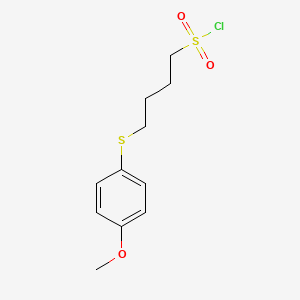 4-[(4-Methoxyphenyl)sulfanyl]butane-1-sulfonyl chloride