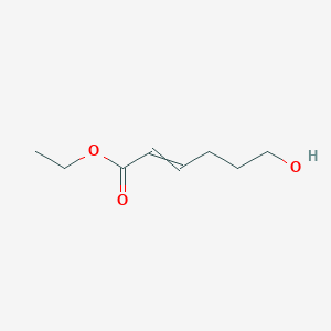 molecular formula C8H14O3 B14732850 Ethyl 6-hydroxyhex-2-enoate CAS No. 13038-15-8