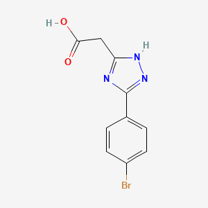 [5-(4-Bromo-phenyl)-4H-[1,2,4]triazol-3-YL]-acetic acid