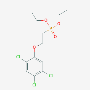 molecular formula C12H16Cl3O4P B14732881 Diethyl[2-(2,4,5-trichlorophenoxy)ethyl]phosphonate CAS No. 6954-81-0
