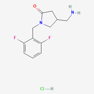 4-(Aminomethyl)-1-(2,6-difluorobenzyl)pyrrolidin-2-one hydrochloride