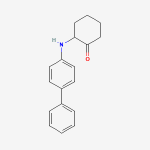 molecular formula C18H19NO B14732915 2-(Biphenyl-4-ylamino)cyclohexanone CAS No. 5425-58-1
