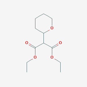molecular formula C12H20O5 B14732921 Diethyl tetrahydro-2h-pyran-2-ylpropanedioate CAS No. 5468-59-7