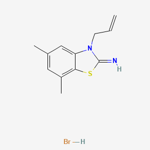 3-allyl-5,7-dimethylbenzo[d]thiazol-2(3H)-imine hydrobromide