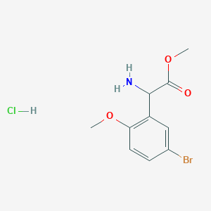 Methyl amino(5-bromo-2-methoxyphenyl)acetate hydrochloride