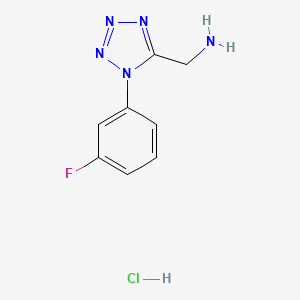 {[1-(3-fluorophenyl)-1H-tetrazol-5-yl]methyl}amine hydrochloride