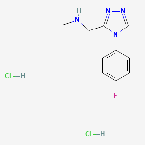{[4-(4-fluorophenyl)-4H-1,2,4-triazol-3-yl]methyl}methylamine dihydrochloride