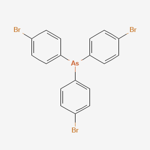 molecular formula C18H12AsBr3 B14733036 Tris(4-bromophenyl)arsane CAS No. 6306-93-0