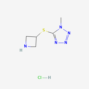 5-(azetidin-3-ylsulfanyl)-1-methyl-1H-1,2,3,4-tetrazole hydrochloride
