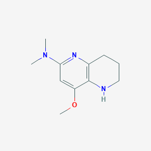 4-methoxy-N,N-dimethyl-5,6,7,8-tetrahydro-1,5-naphthyridin-2-amine