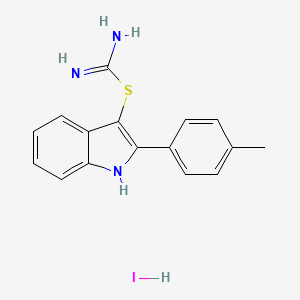 2-(4-Methylphenyl)-1H-indol-3-yl imidothiocarbamate hydroiodide