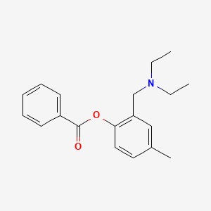 molecular formula C19H23NO2 B14733103 2-[(Diethylamino)methyl]-4-methylphenyl benzoate CAS No. 6629-70-5