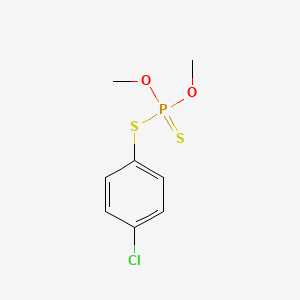 molecular formula C8H10ClO2PS2 B14733165 S-(4-Chlorophenyl) O,O-dimethyl phosphorodithioate CAS No. 5114-31-8