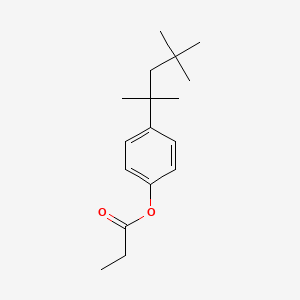 molecular formula C17H26O2 B14733175 4-(2,4,4-Trimethylpentan-2-yl)phenyl propanoate CAS No. 5454-16-0
