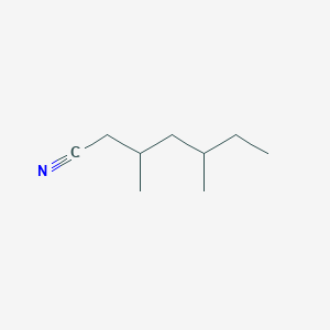 molecular formula C9H17N B14733191 3,5-Dimethylheptanenitrile CAS No. 5631-60-7