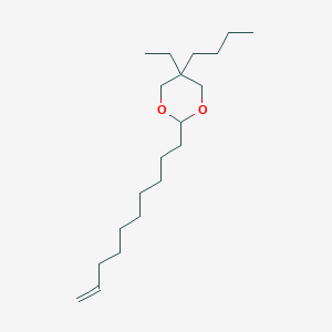 molecular formula C20H38O2 B14733229 5-Butyl-2-(dec-9-en-1-yl)-5-ethyl-1,3-dioxane CAS No. 5445-61-4