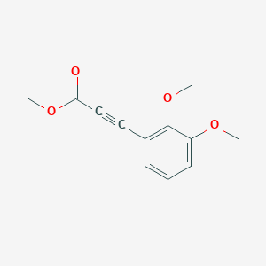 molecular formula C12H12O4 B14733248 Methyl 3-(2,3-dimethoxyphenyl)prop-2-ynoate CAS No. 6286-68-6
