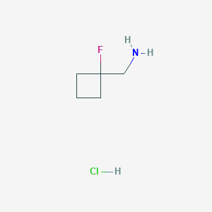 molecular formula C5H11ClFN B1473327 (1-Fluorocyclobutyl)methanamine hydrochloride CAS No. 1462885-81-9