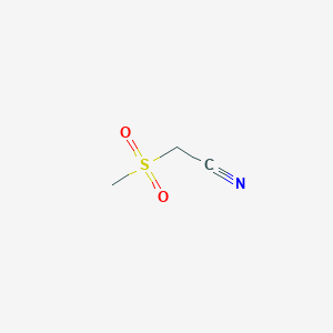 molecular formula C3H5NO2S B147333 （甲磺酰基）乙腈 CAS No. 2274-42-2