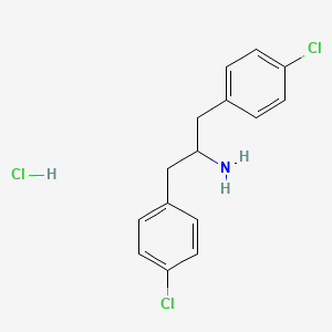 molecular formula C15H16Cl3N B1473336 1,3-Bis(4-chlorophenyl)propan-2-amine hydrochloride CAS No. 1375968-68-5