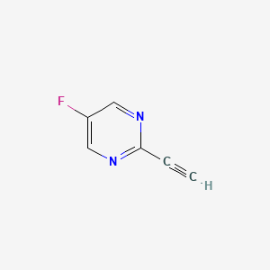 molecular formula C6H3FN2 B1473337 2-乙炔基-5-氟嘧啶 CAS No. 1204333-35-6