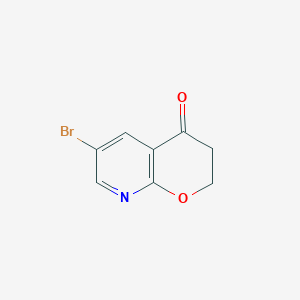 molecular formula C8H6BrNO2 B1473340 6-Bromo-2H-pyrano[2,3-B]pyridin-4(3H)-one CAS No. 1196155-15-3