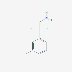 molecular formula C9H11F2N B1473341 2,2-Difluoro-2-(3-methylphenyl)ethanamine CAS No. 1393540-47-0