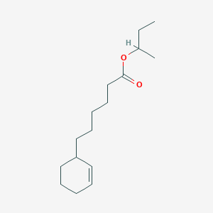 molecular formula C16H28O2 B14733427 Butan-2-yl 6-(cyclohex-2-en-1-yl)hexanoate CAS No. 6316-56-9