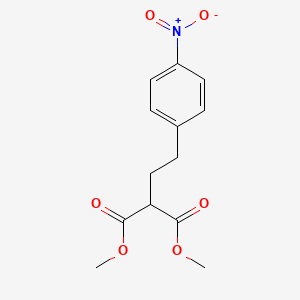 molecular formula C13H15NO6 B14733445 Dimethyl[2-(4-nitrophenyl)ethyl]propanedioate CAS No. 6291-54-9