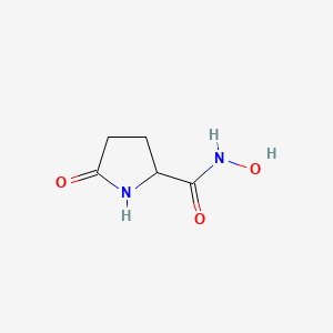 molecular formula C5H8N2O3 B14733459 N-Hydroxy-5-oxoprolinamide CAS No. 6360-91-4