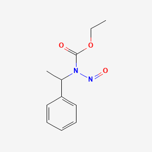 molecular formula C11H14N2O3 B14733462 ethyl N-nitroso-N-(1-phenylethyl)carbamate CAS No. 6316-19-4