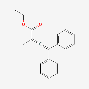 molecular formula C19H18O2 B14733466 Ethyl 2-methyl-4,4-diphenylbuta-2,3-dienoate CAS No. 5717-43-1